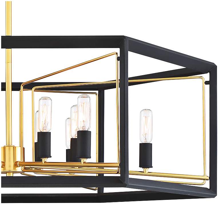 Image 3 Sable Point 26" Wide Black and Gold 12-Light Pendant Light more views