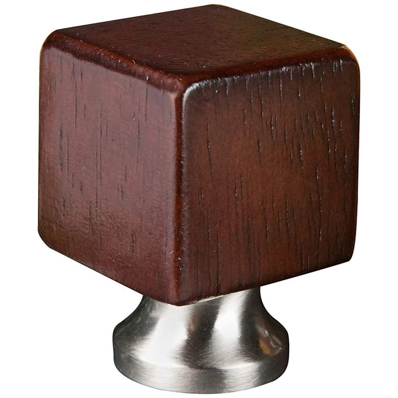 Image 1 Sable Wood Cube Lamp Shade Finial