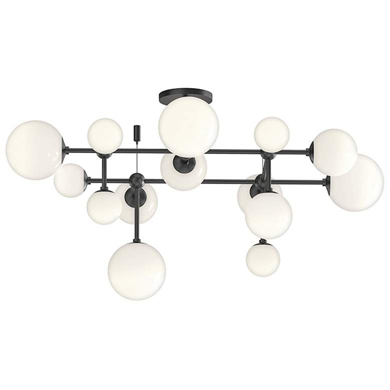 Image 1 Sabon 32.25" Wide Satin Black LED Surface Mount