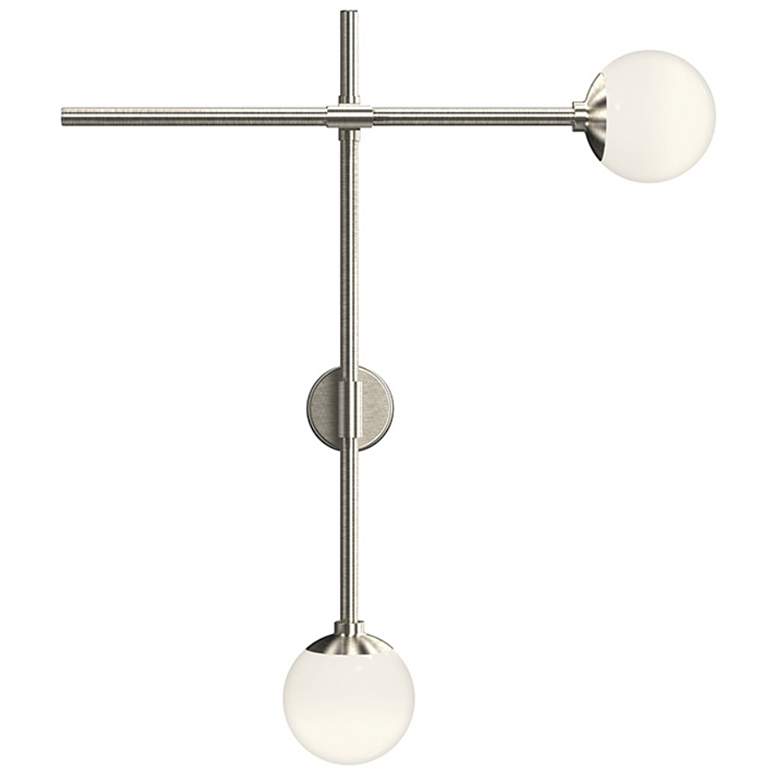 Image 1 Sabon LED Double Sconce - Satin Nickel - Satin Nickel