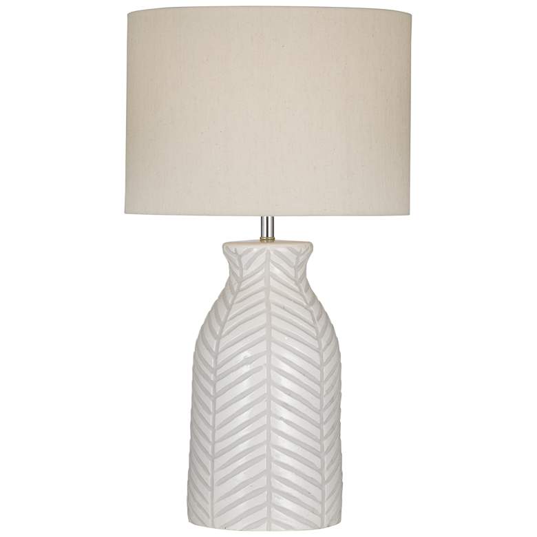 Image 1 Sabrina 27" Traditional Styled Off-White Table Lamp