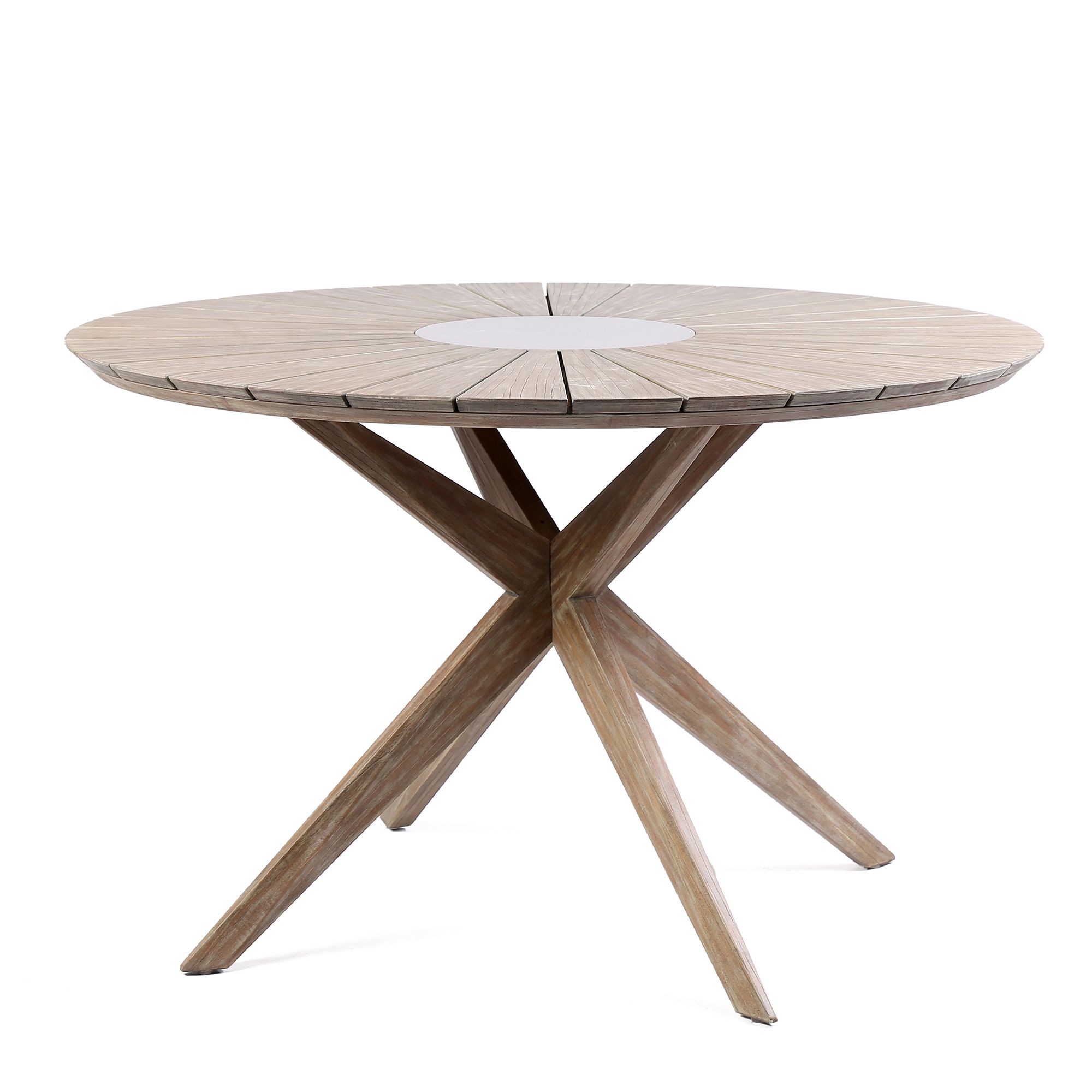 Image 6 Sachi and Island 5 Piece Outdoor Dining Set in Light Eucalyptus, Concrete more views
