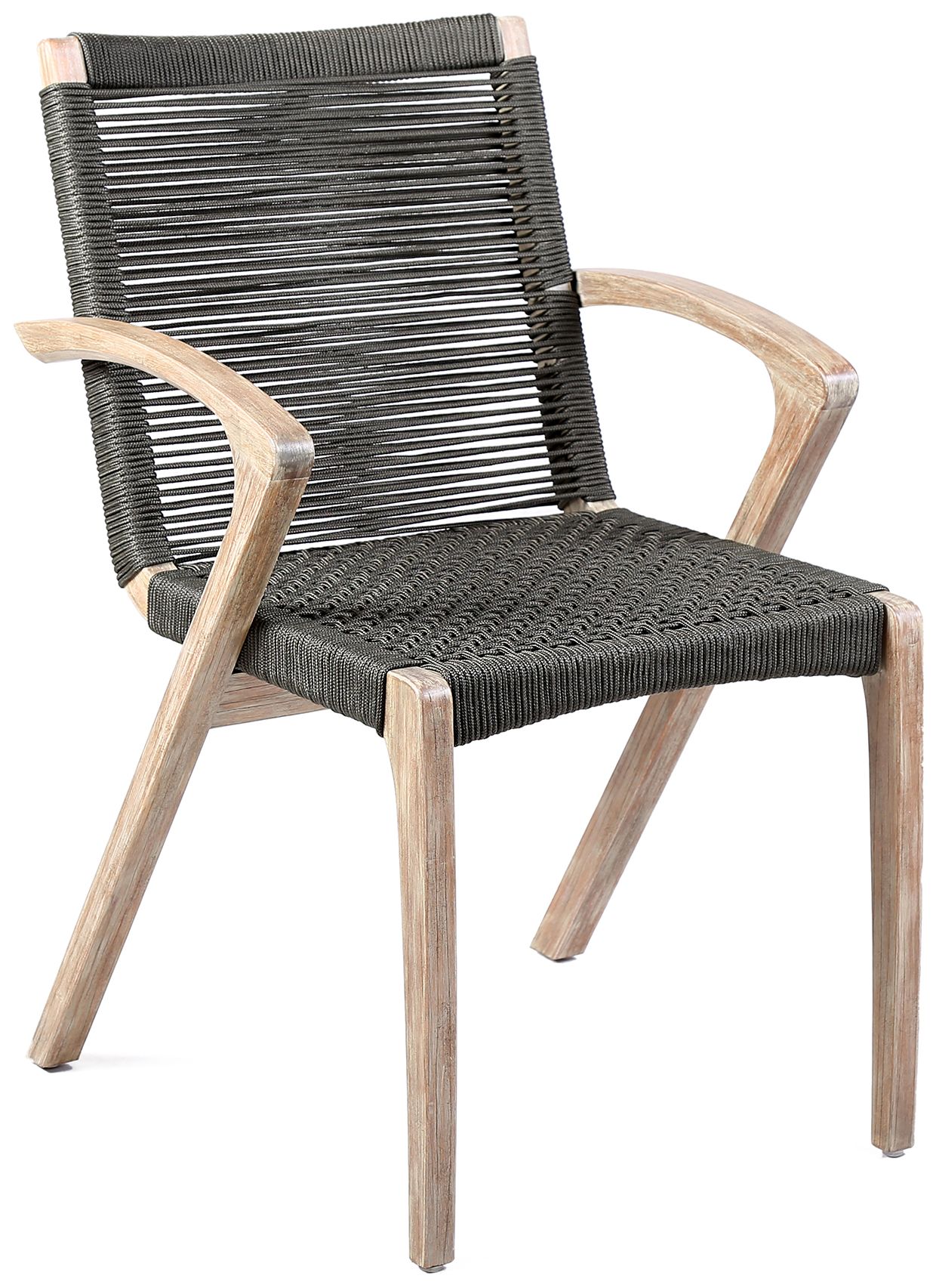 Sachi and Nabila Outdoor 5 Piece Eucalyptus and Concrete Dining Set