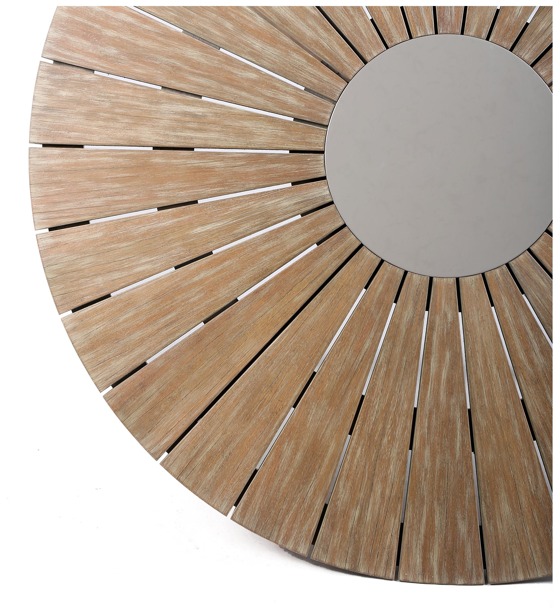 Sachi and Nabila Outdoor 5 Piece Eucalyptus and Concrete Dining Set