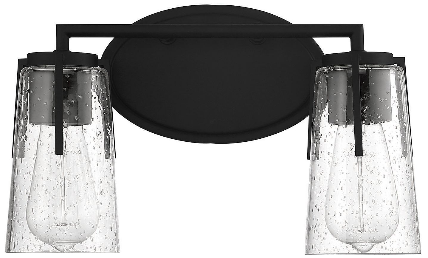 Image 2 Sacremento 2-Light Bathroom Vanity Light in Black more views
