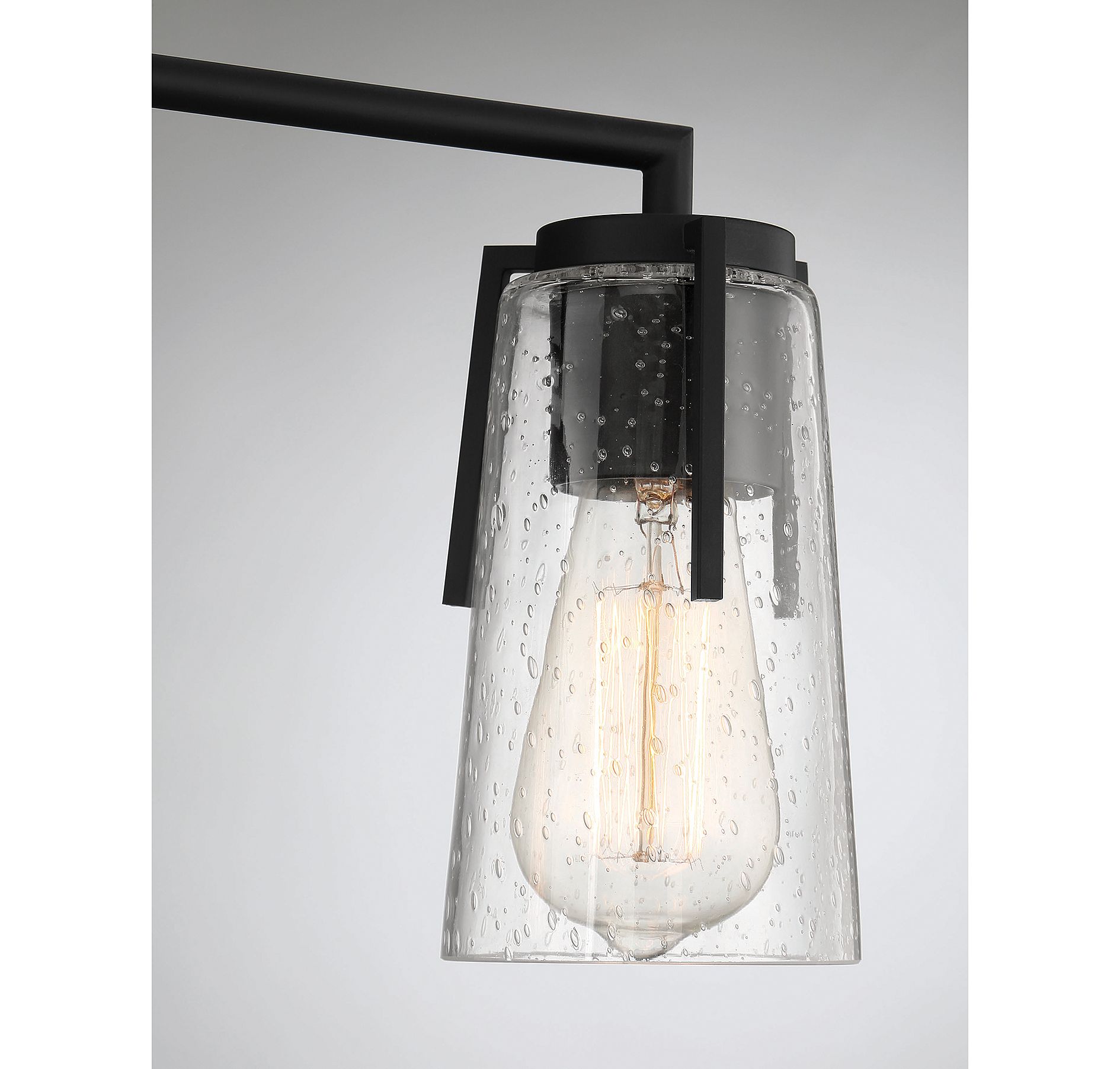 Image 6 Sacremento 3-Light Bathroom Vanity Light in Black more views