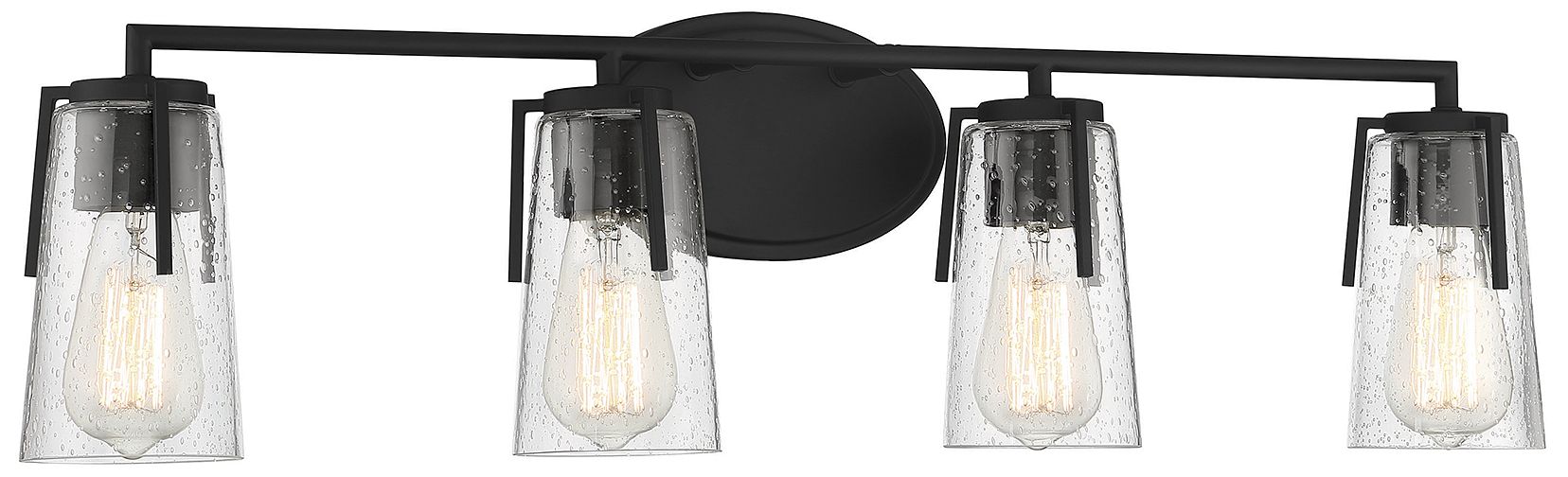 Image 3 Sacremento 4-Light Bathroom Vanity Light in Black more views