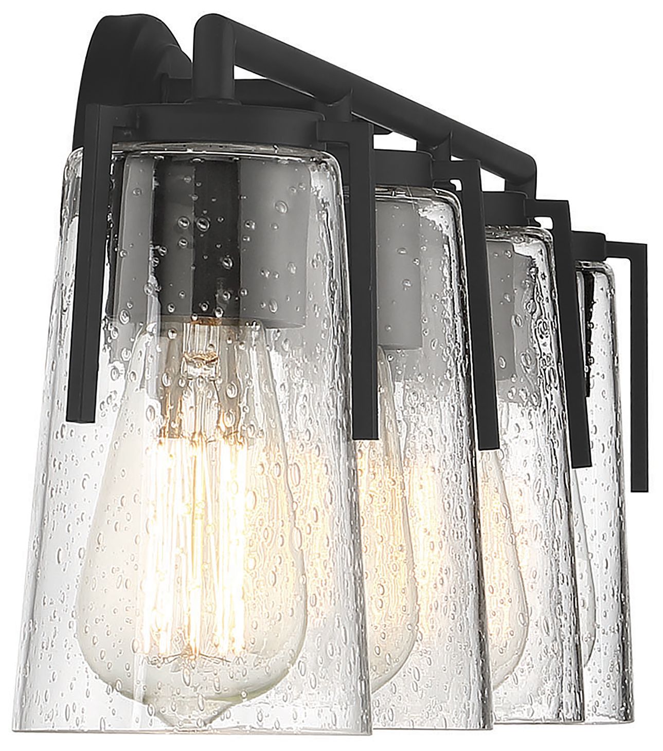 Image 5 Sacremento 4-Light Bathroom Vanity Light in Black more views