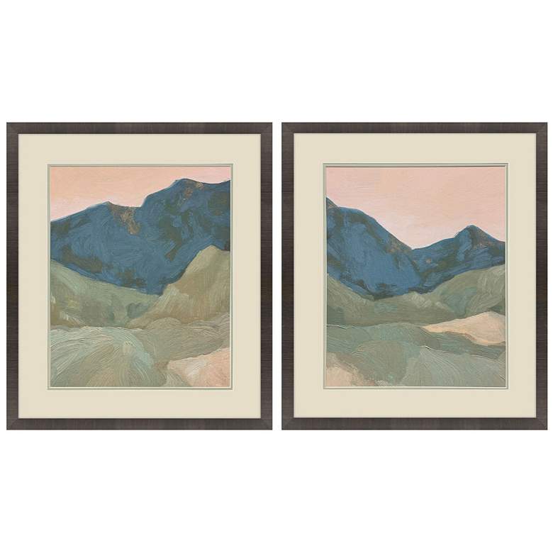Image 1 Saddle Mountain 24"W x 28"H Framed Wall Art Set of 2