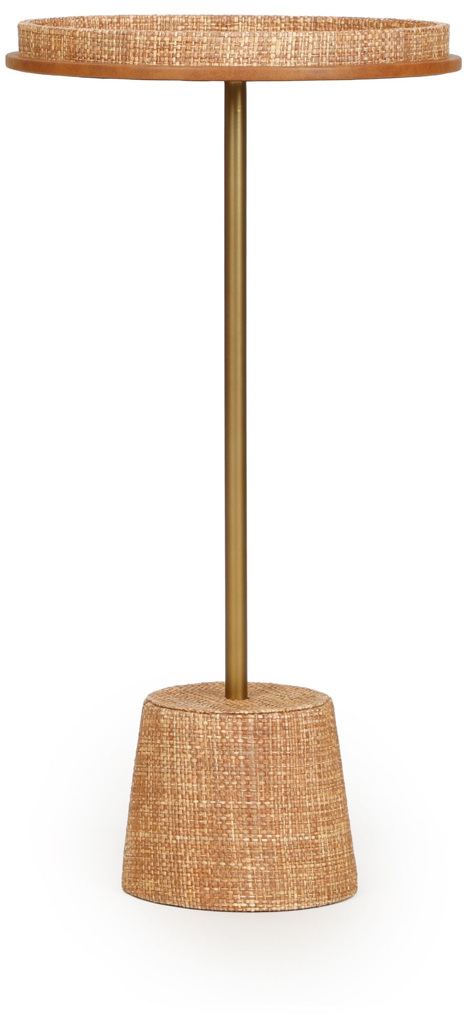 Image 2 Saddle Natural Raffia Designer Side Table more views
