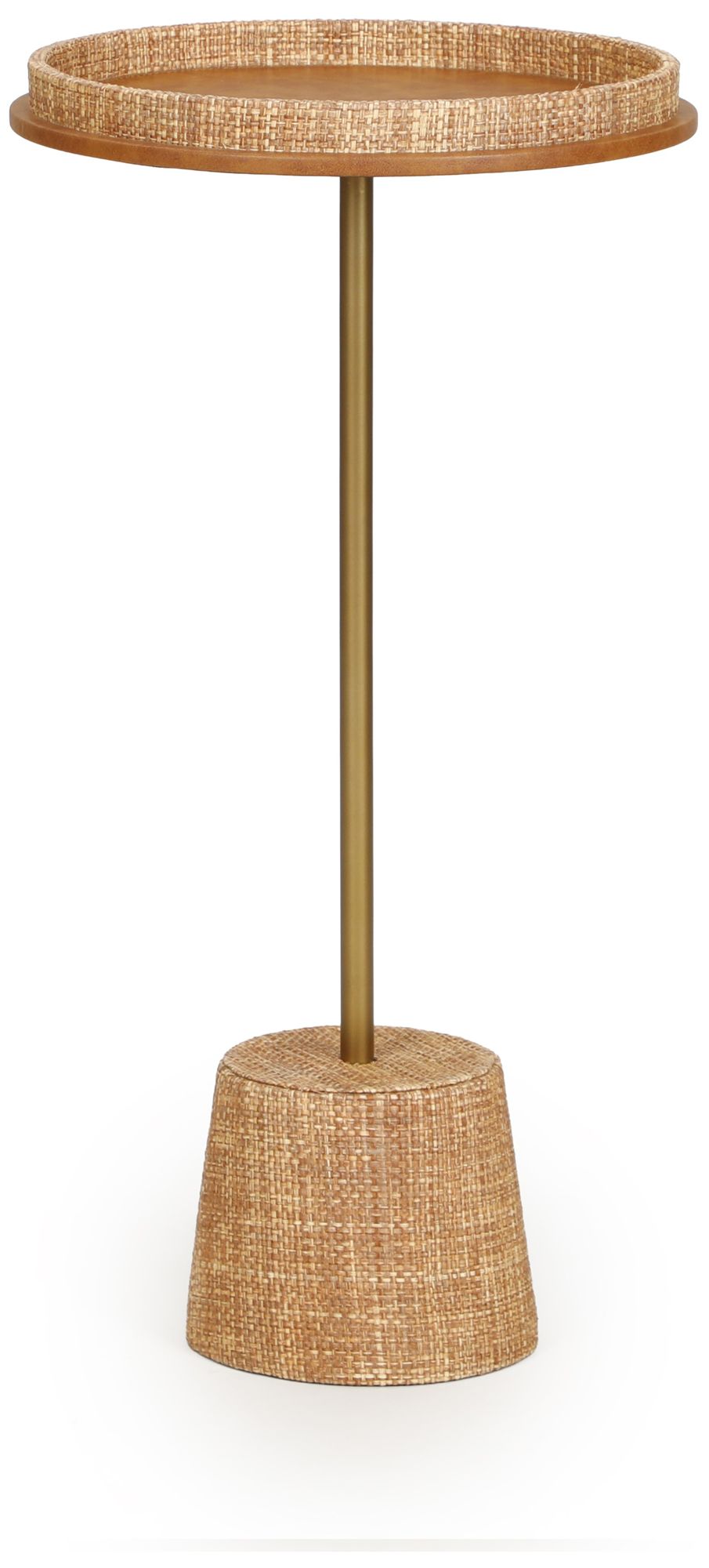 Image 3 Saddle Natural Raffia Designer Side Table more views