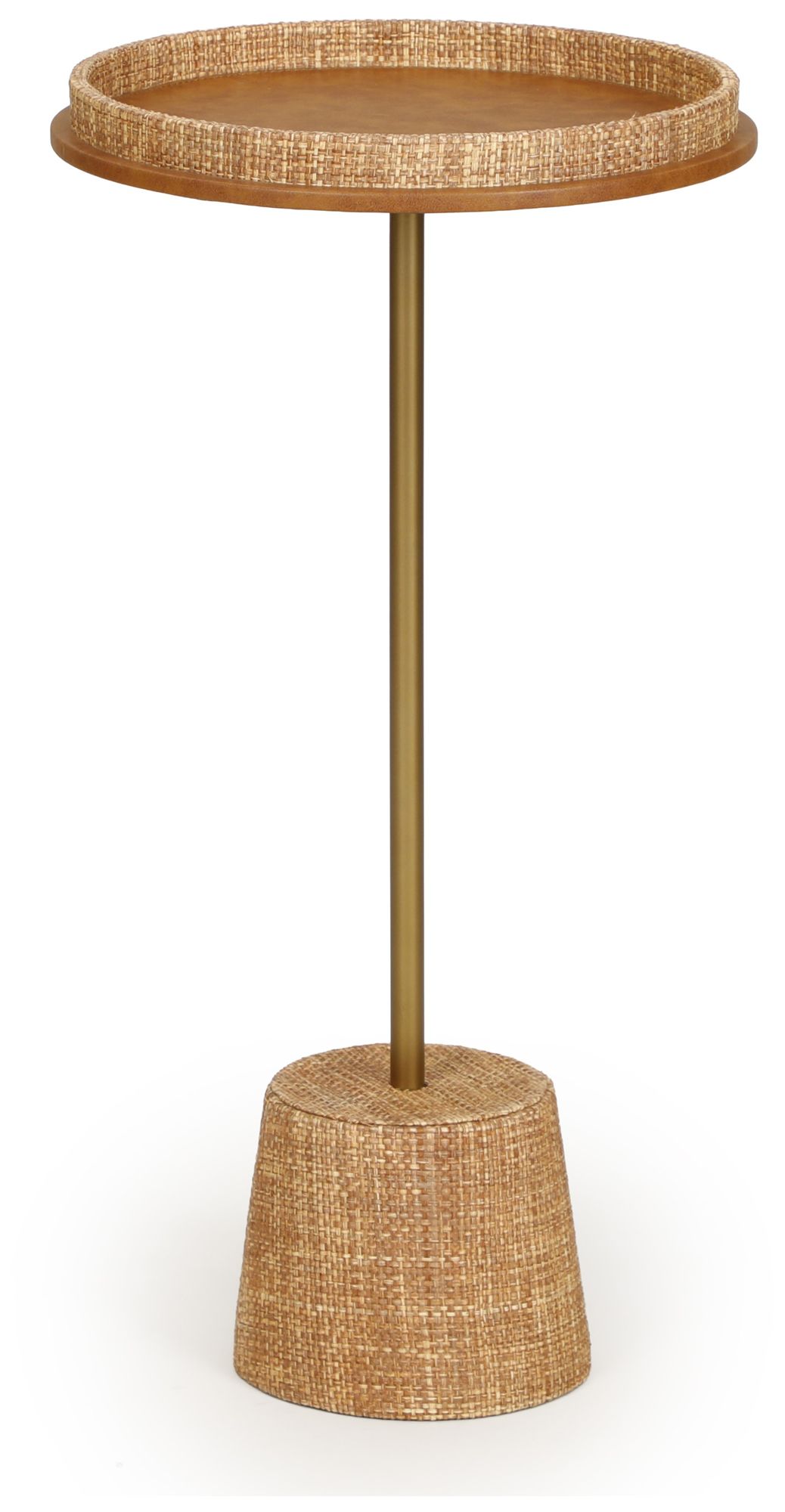 Image 4 Saddle Natural Raffia Designer Side Table more views