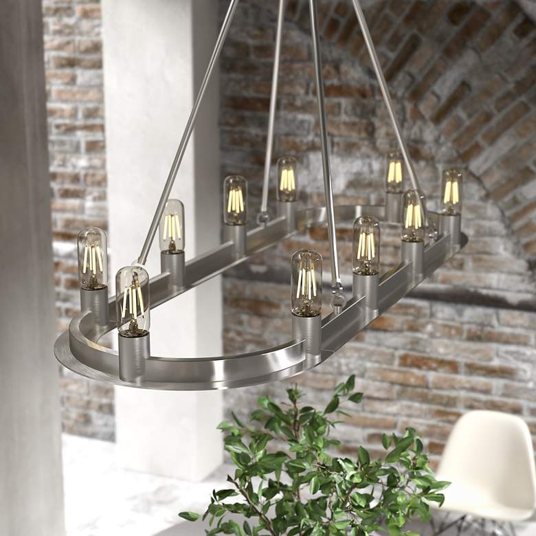 Image 1 Saddlewood 10 Light Linear Chandelier
