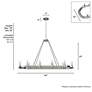 Thumbnail4 of Saddlewood 10 Light Linear Chandelier more views