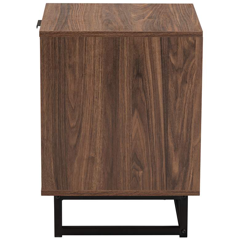 Image 5 Sadia 15 3/4 inch Wide Walnut Brown Wood 1-Drawer End Table more views