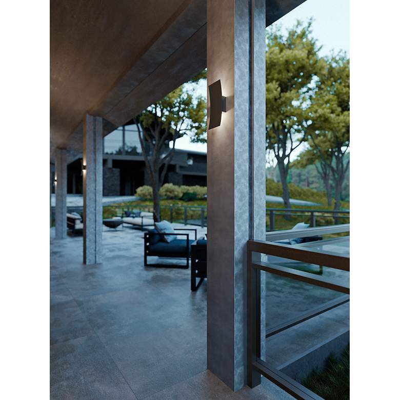 Image 2 Sadie 12" Outdoor Sconce - Black more views
