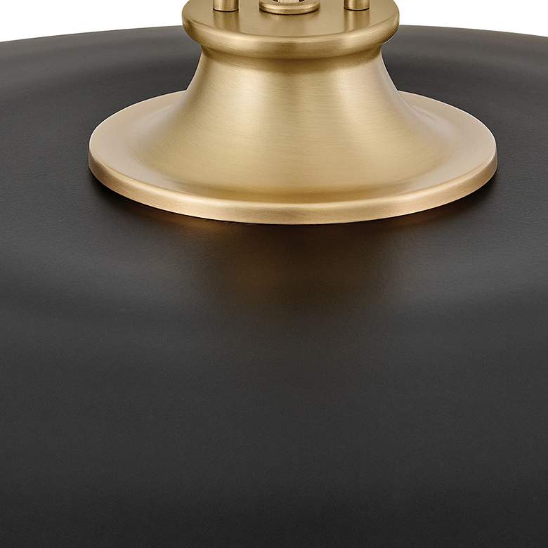 Image 4 Sadie 24" Wide Lacquered Brass and Black Pendant Light more views