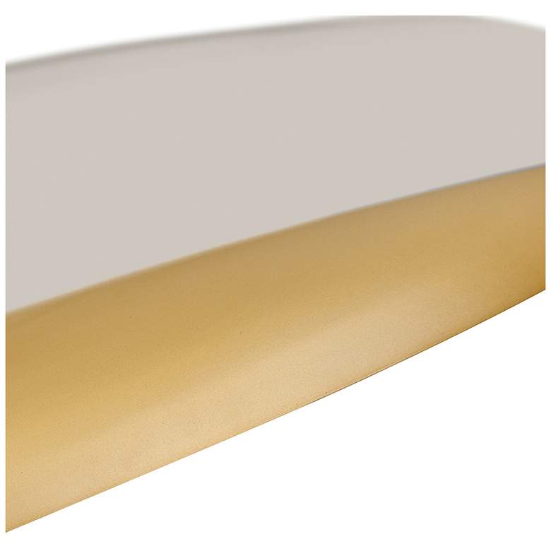 Image 5 Sadie 24" Wide Lacquered Brass and Light Taupe Pendant Light more views