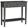 Sadie 38" Wide Small Gray 2-Drawer Console Table