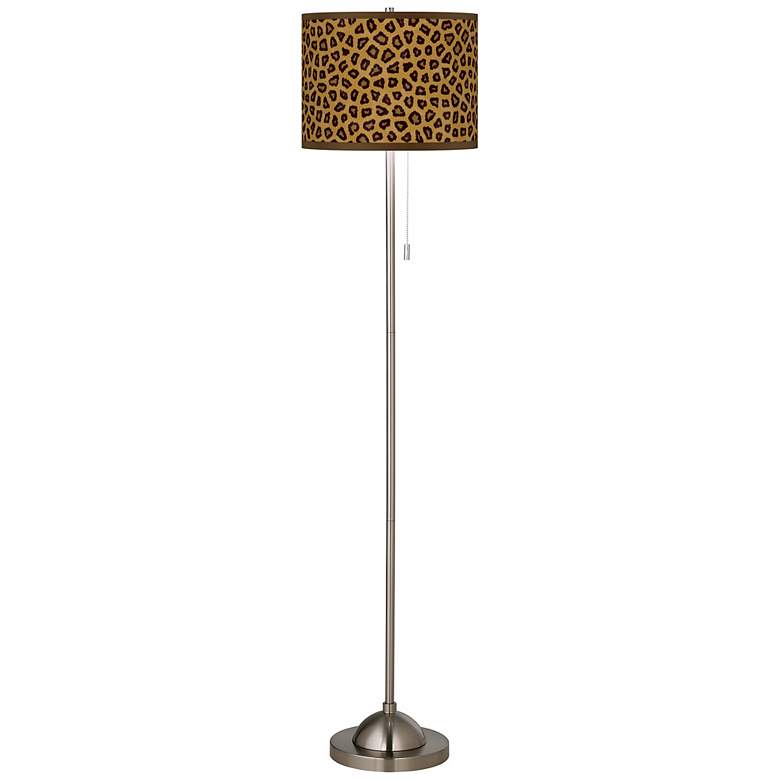 Image 1 Safari Cheetah Giclee Shade Floor Lamp