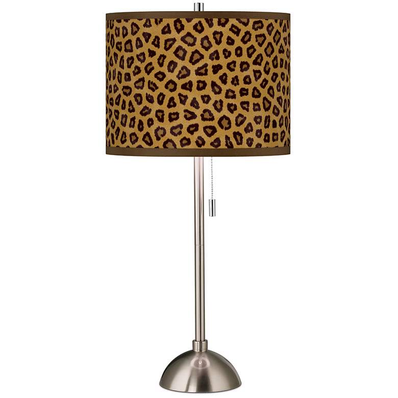 Image 1 Safari Cheetah Giclee Shade Table Lamp