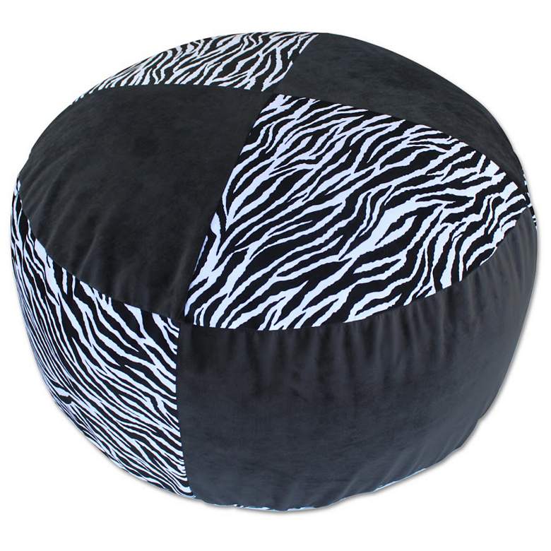 Image 1 Safari Collection Zebra Bean Bag Chair