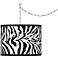 Safari Zebra Giclee Glow Plug-In Swag Pendant