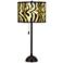 Safari Zebra Gold Metallic Tiger Bronze Club Table Lamp