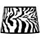 Safari Zebra Tapered Lamp Shade 13x16x10.5 (Spider)