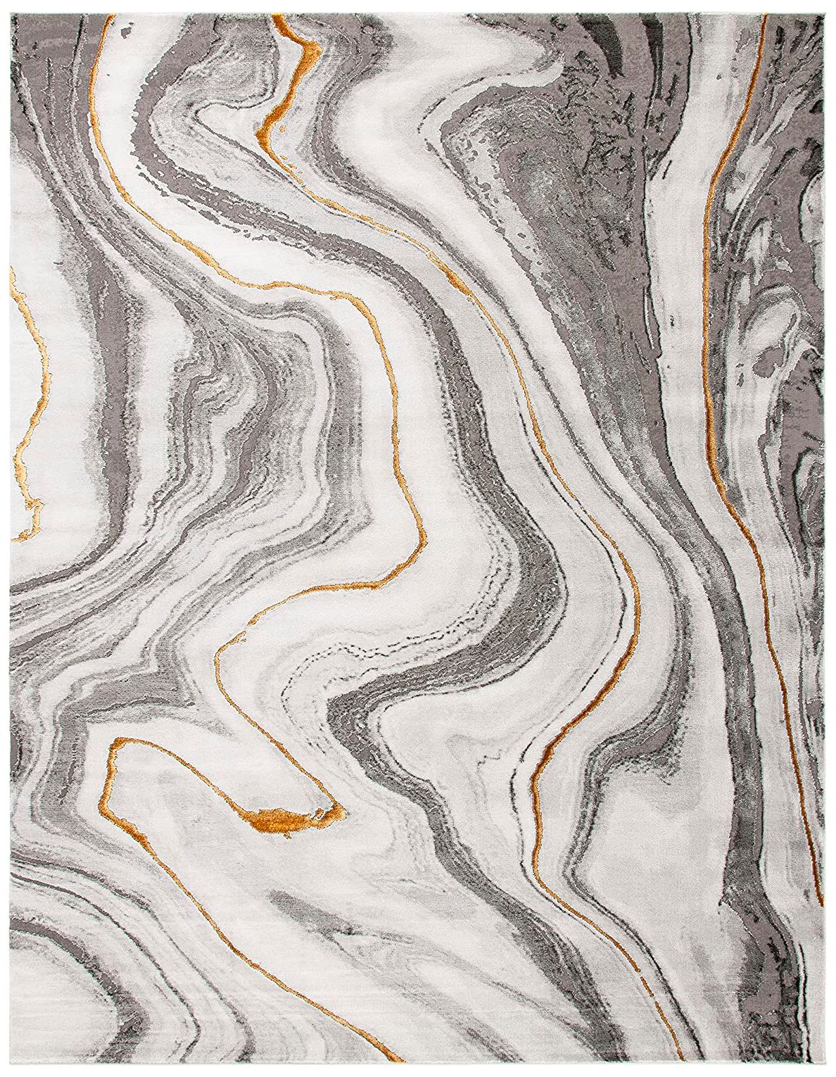 Safavieh 8'x10' Craft Gray and Gold Marbled Area Rug - #486A5