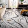 Safavieh 8&#39;x10&#39; Craft Gray and Gold Marbled Area Rug in scene