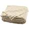Safavieh Adara Natural and Gold Knit Throw Blanket