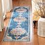Thumbnail1 of Safavieh ARA103N 2'x8' Blue and Ivory Area Rug