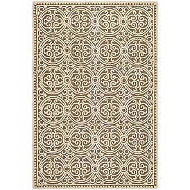 Image1 of Safavieh Cambridge CAM232A 5'x8' Tan Wool Rug