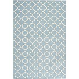 Image1 of Safavieh Chatham CHT717B 6'x9' Blue/Ivory Wool Rug