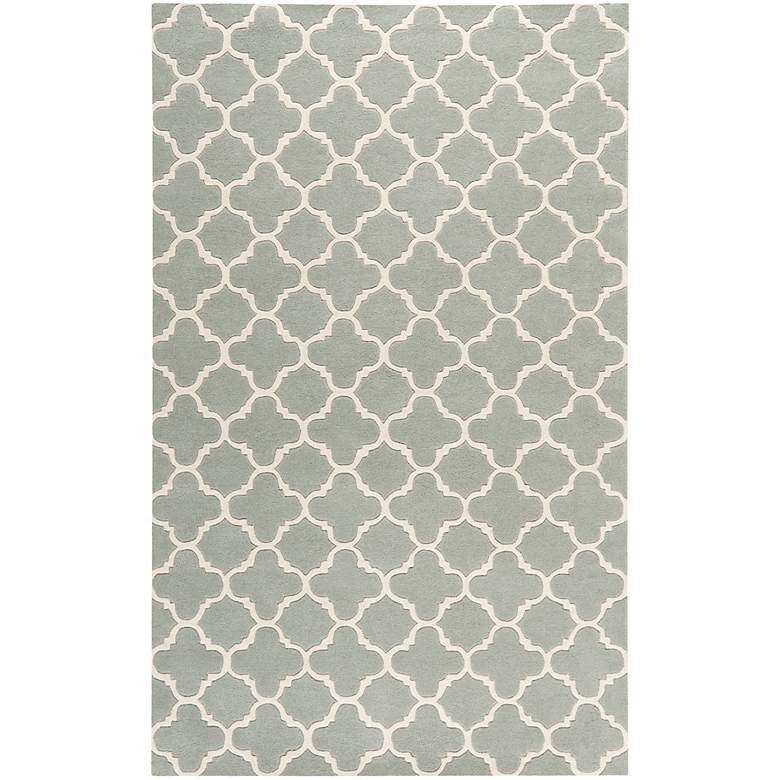 Image 1 Safavieh Chatham CHT717E 5'x8' Grey/Ivory Wool Rug