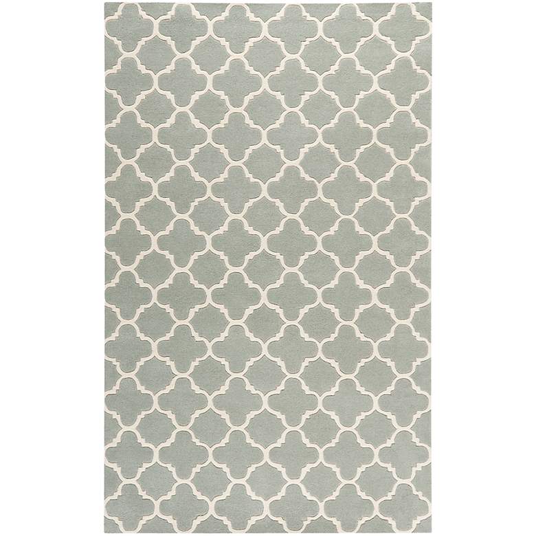 Image 1 Safavieh Chatham CHT717E 5&#39;x8&#39; Grey/Ivory Wool Rug