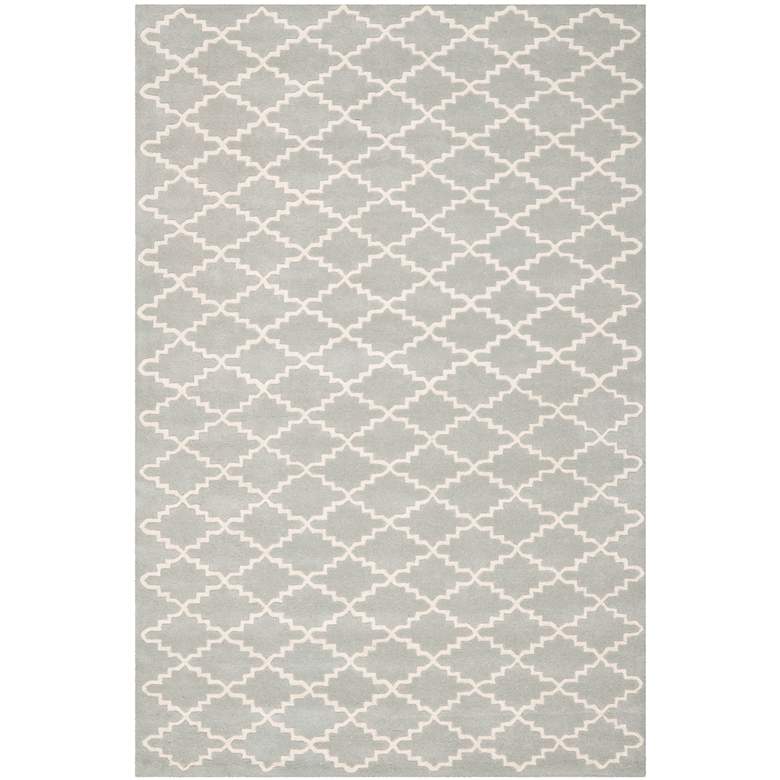 Image 1 Safavieh Chatham CHT721E 5'x8' Grey/Ivory Wool Rug