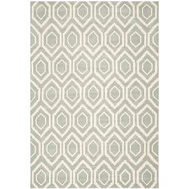 Image2 of Safavieh Chatham CHT731E 5'x8' Grey/Ivory Wool Rug