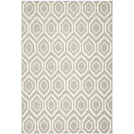 Image1 of Safavieh Chatham CHT731E 6'x9' Grey/Ivory Wool Rug