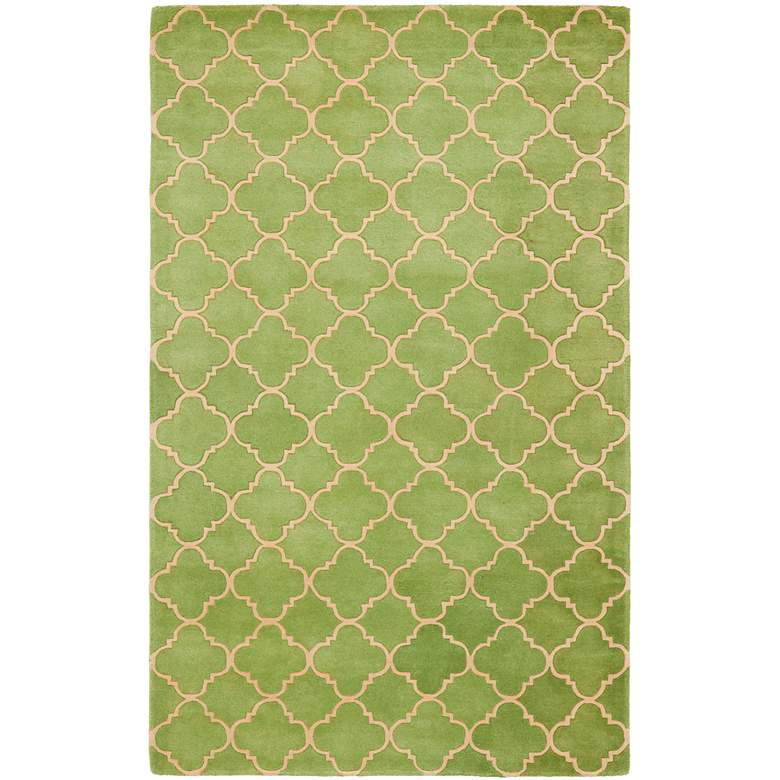 Image 1 Safavieh Chatham CHT935B 5'x8' Green Wool Area Rug