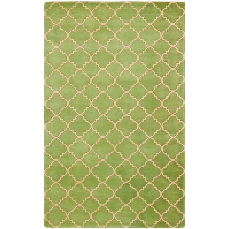 Image 1 Safavieh Chatham CHT935B 5&#39;x8&#39; Green Wool Area Rug