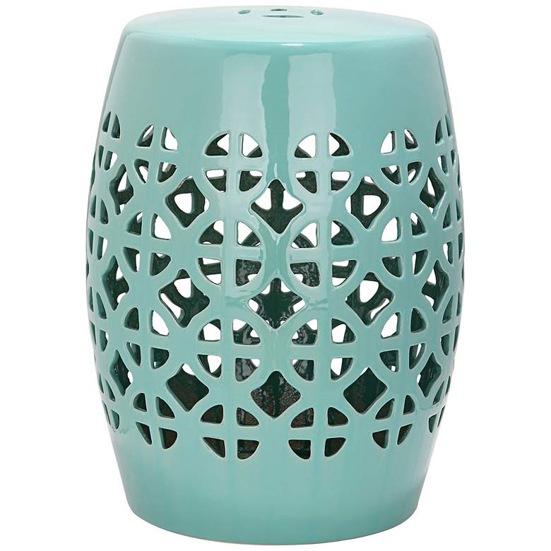 Image 1 Safavieh Circle Lattice Robbins Egg Blue Ceramic Accent