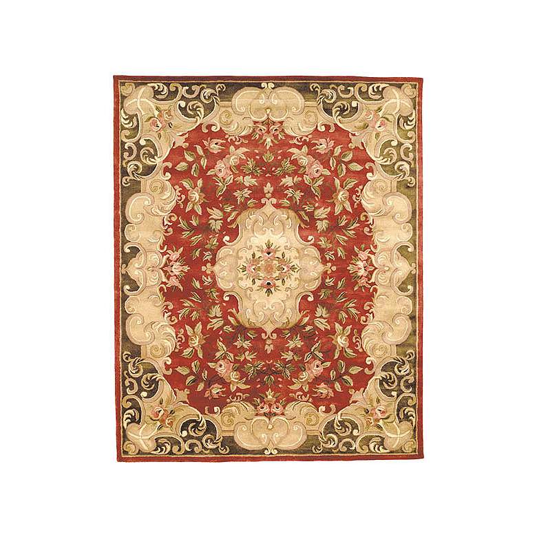 Image 1 Safavieh Classic CL234A 5'x8' Rust Orange Wool Area Rug