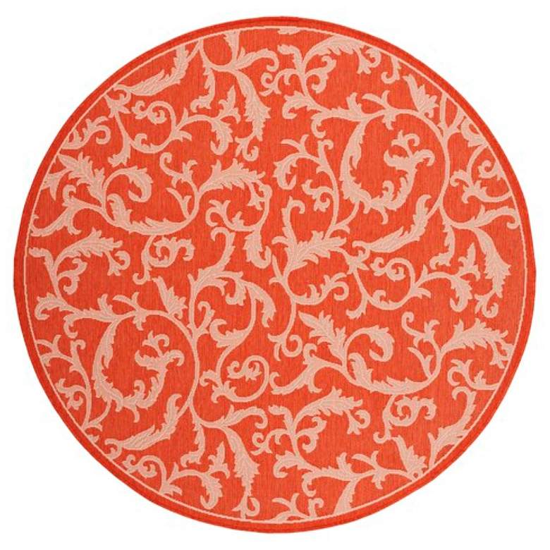 Image 1 Safavieh Courtyard CY2653 6'7" Terracotta Natural Area Rug
