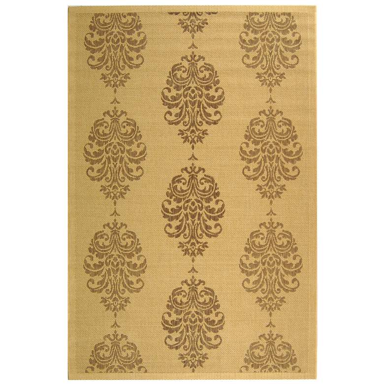 Image 1 Safavieh Courtyard CY2720 4'x5'7" Natural Brown Area Rug