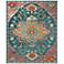 Safavieh CRS501T Teal and Rose Area Rug