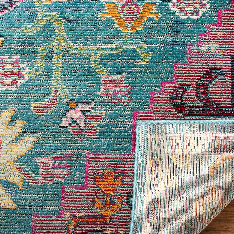 Image 4 Safavieh CRS501T 5'x8' Teal and Rose Area Rug more views