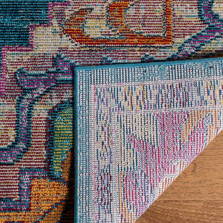 Image 5 Safavieh CRS501T 5'x8' Teal and Rose Area Rug more views