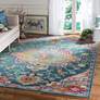 Thumbnail1 of Safavieh CRS501T 7'x7' Square Teal and Rose Area Rug